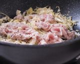 ご飯が進む！豚とキャベツの和風重ね蒸し作り方2写真