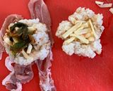 焼肉のタレで簡単肉巻おにぎり作り方2写真