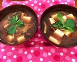 我が家の赤出汁♪豆腐と株付きなめこ作り方6写真