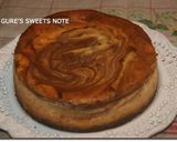 バナナのチョコマーブルチーズケーキ作り方17写真