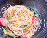 彩りカルボナーラ作り方7写真