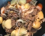 水と砂糖を使わない肉じゃが作り方5写真
