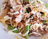 筍と小松菜のオイスター炒め +焼きそば作り方3写真