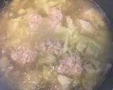 白だしつくねとキャベツのたっぷりスープ♡作り方3写真