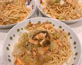 鮭、しらす、レタスの和風バター醤油パスタ作り方9写真