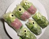 こどもの日☆鯉のぼり生春巻き作り方3写真