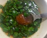 ニラたっぷり中華ドレッシングの豆腐サラダ作り方3写真