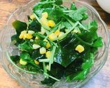 三つ葉とわかめの簡単中華風和えサラダ作り方5写真