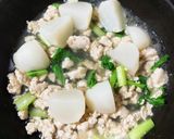 かぶと鶏ひき肉のさっと煮作り方3写真