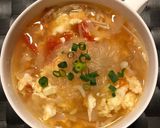 トマ卵春雨スープ作り方6写真