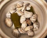 あさりの湯豆腐作り方1写真
