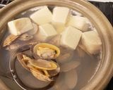あさりの湯豆腐作り方3写真