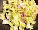 春キャベツとベーコンのパスタ作り方3写真