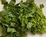 ごま油 de ほうれん草の炒飯作り方1写真