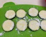 余った餃子の具で＊ズッキーニの挟み焼き＊作り方1写真
