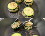 余った餃子の具で＊ズッキーニの挟み焼き＊作り方3写真