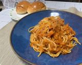 たっぷりツナ缶トマトソースパスタ作り方6写真