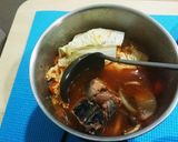 【男飯】鯖のキムチ鍋【一人鍋】作り方4写真