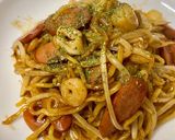 プチ海鮮バターソース焼きそば作り方4写真