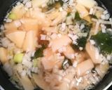 旬! たけのこワカメネギのお味噌汁作り方13写真