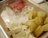 焼き豆腐&焼きじゃがのそぼろあん絡め☆作り方1写真