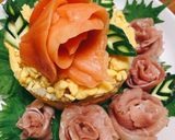 お祝い☆母の日☆薔薇ケーキご飯作り方7写真