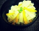 山の幸 簡単‼シャキシャキたけのこご飯♪作り方4写真