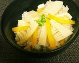 簡単‼シャキシャキたけのことアジのご飯♪作り方5写真