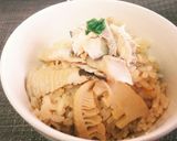 簡単‼シャキシャキたけのことアジのご飯♪作り方4写真