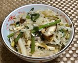 山菜ときのこのおこわ作り方7写真