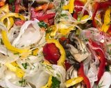 焼き塩サバで野菜たっぷりマリネ♪作り方5写真