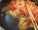 トマトと玉ねぎのオープンオムレツ作り方3写真