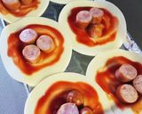 簡単❗餃子の皮deひとくちミックスピザ作り方3写真