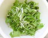 デリ風☆レンジ塩麹鶏むね肉と水菜のサラダ作り方5写真