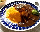 ホットプレートで☆包まないオムライス風作り方14写真