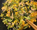 まな板いらず！野沢菜のツナコーン炒め作り方8写真