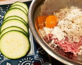 ズッキーニと豚ひき肉のはさみ揚げ作り方1写真