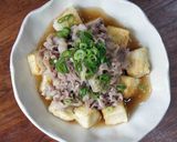 揚げ出汁肉豆腐作り方5写真