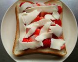 イチゴのチーズトースト作り方3写真