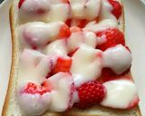 イチゴのチーズトースト作り方4写真