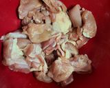鶏肉とパプリカの甘酢あん　作り置き冷凍可作り方1写真