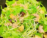 茄子・水菜・豚肉のバターポン酢炒め作り方1写真
