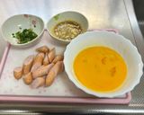 ウインナーと卵🥚の麺つゆマヨ炒め😃作り方1写真