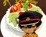 トイレの花子くん キャラチョコBDケーキ作り方5写真