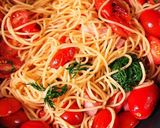 シシリアンルージュトマトと人参の葉パスタ作り方5写真