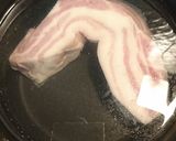 豚バラ漬け焼き温麺作り方1写真