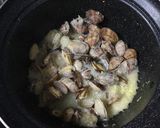 カルボナーラソースで作るクラムチャウダー作り方5写真