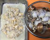 カルボナーラソースで作るクラムチャウダー作り方6写真