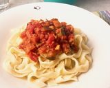 パスタに♪なすときのこのラグーソース風作り方4写真