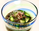 胡瓜と茗荷入り＊もずくの酢の物作り方5写真